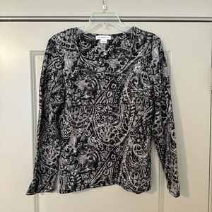Liz Claiborne paisley graphic tee